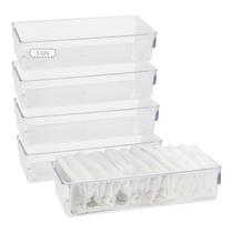 KIt 5 Organizador De Gavetas Transparente Acrilico Calcinha KIt 5 Organizador De Gavetas Transparente Acrilico Calcinha