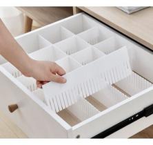 Kit 5 Organizador Gavetas Multifuncional Ajustável/divisor Kit 5 Organizador Gavetas Multifuncional Ajustável/divisor