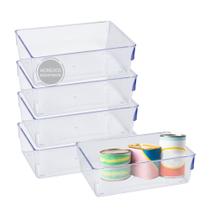 Kit 5 Organizador Geladeira Armario Gavetas Multifunções Cozinha Kit 5 Organizador Geladeira Armario Gavetas Multifunções Cozinha