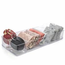 Kit 5 Organizador Modular Multiuso Mesa Escritório Maquiagem Acessórios Cozinha Gaveta Penteadeira - Plasútil