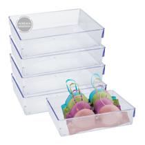 Kit 5 Organizador Roupas Closet Armário Acessórios Biquínis Meias