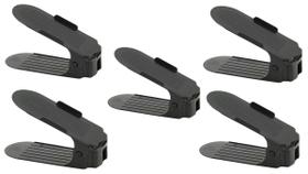 Kit 5 Organizador Sapato Tênis Sapateira Regula Altura Preto