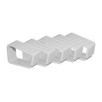 Kit 5 Organizadores de Cabos de Escritório Empresa Casa Branco Kit 5 Organizadores de Cabos de Escritório Empresa Casa Branco