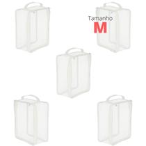 Kit 5 Organizadores Multiuso Reutilizáveis Higienizáveis TAM M - Bubag!