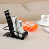 Kit 5 Organizadores Suporte Porta Controle Remoto Flutuante Plástico 4 divisórias