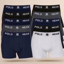 Kit 5 ou 10 Cuecas Boxer Masculinas Polo Wear Microfibra Leve e Elástico Confortável Kit 5 ou 10 Cuecas Boxer Masculinas Polo Wear Microfibra Leve e Elástico Confortável