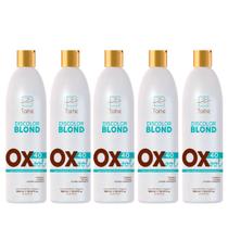 kit 5 Ox 40 Vol Água Oxigenada 900Ml Discolor Blond - Taihe Professional