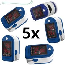 Kit 5 Oxímetro Digital Dedo Medidor Saturação Sangue Saude Kit 5 Oxímetro Digital Dedo Medidor Saturação Sangue Saude