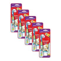 Kit 5 Pack Escova de Dente + Creme Dental Infantil Colgate Smiles 100g