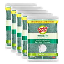 Kit 5 Pacote Esponja Limpeza Pesada SCOCTH Brite