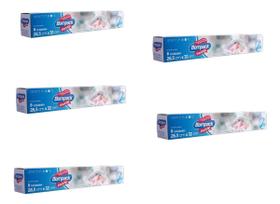 Kit 5 Pacotes Bompack c/ 8 unidades Saco plástico Packzip 26,5X32CM