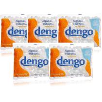 Kit 5 Pacotes de Algodão Hidrófilo Bola 50g Dengo Kit 5 Pacotes de Algodão Hidrófilo Bola 50g Dengo