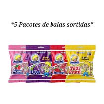 Kit 5 Pacotes de Balas Juquinha 500g - Festas Saquinhos Surpresas Aniversários