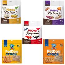 Kit 5 Pacotes De Biscoitos Naturais e Crock Petdog para Cães