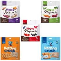 Kit 5 Pacotes De Biscoitos Naturais e Crock Petdog para Cães