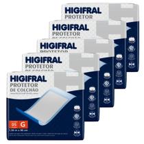 Kit 5 pacotes de protetor de colchão descartável higifral - EUROFRAL
