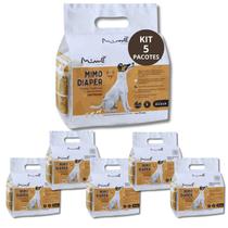 Kit 5 Pacotes Fralda Descartável Higiênica P/ Cães P Fêmea Mimo Com 12 Und