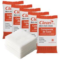 Kit 5 Pacotes Gaze Não Estéril 09 Fios para Curativo 1000 Unid