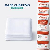 Kit 5 Pacotes Gaze Não Estéril 13 Fios 240g para Curativo 1500 Unid