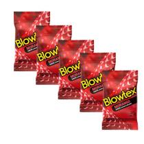 Kit 5 Pacotes Preservativo Blowtex Morango C/ 3 Unidades Cada