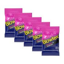 Kit 5 Pacotes Preservativo Blowtex Orgazmax C/ 3 Unidades