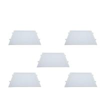 Kit 5 Painéis Plafon Led de Embutir Modaza Quadrado 24W, Branco 6500K
