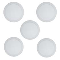 Kit 5 Painéis Plafon Led de Sobrepor Modaza Redondo 18W, Branco 6500K
