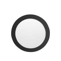 Kit 5 Painel LED 12W LYS Redondo Embutir Preto