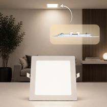 Kit 5 Painel Led Plafon Aluminio Embutir 18w 4000k Branco Neutro 22x22 Quadrado Alut Kit 5 Painel Led Plafon Aluminio Embutir 18w 4000k Branco Neutro 22x22 Quadrado Alut