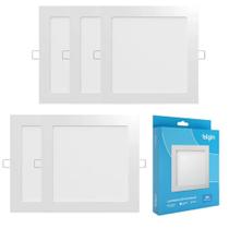 Kit 5 Painel Plafon Embutir Led Elgin 18w Quadrado 6500k Kit 5 Painel Plafon Embutir Led Elgin 18w Quadrado 6500k