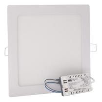 Kit 5 Painel Plafon Led 15w Quente Quadrado Emb Margirius