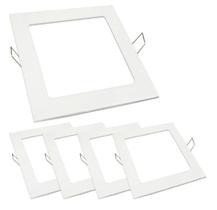 Kit 5 Painel Plafon Led Embutir 17X17cm 12W 6500K Bivolt Kit 5 Painel Plafon Led Embutir 17X17cm 12W 6500K Bivolt