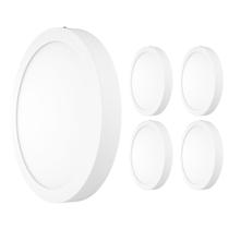 Kit 5 Painel Redondo LED Bivolt (100V-240V) Luz Fria 6500K 18W Sobrepor BackLight Kit 5 Painel Redondo LED Bivolt (100V-240V) Luz Fria 6500K 18W Sobrepor BackLight