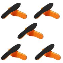 Kit 5 Palmilhas em Gel PU Ortopédica para Corrida e Esportes Cor:LaranjaTamanho:43/44 Kit 5 Palmilhas em Gel PU Ortopédica para Corrida e Esportes Cor:LaranjaTamanho:43/44