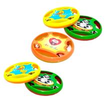 Kit 5 Pandeirola Infantil Pandeirinho De Brinquedo Plástico Colorido