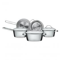 Kit 5 Panelas Allegra em Aço Inox Fundo Triplo Tramontina Kit 5 Panelas Allegra em Aço Inox Fundo Triplo Tramontina