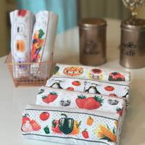Kit 5 Pano De Louça Gourmet - Utensilio De Cozinha 100% Algodão - Pano De Copa Estampado - Casa Da Toalha Kit 5 Pano De Louça Gourmet - Utensilio De Cozinha 100% Algodão - Pano De Copa Estampado - Casa Da Toalha
