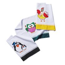 Kit 5 Pano De Prato Bordado Patchwork Atacado Gigante