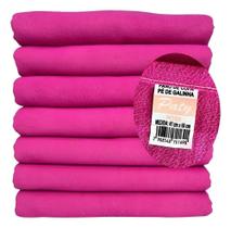 Kit 5 Pano De Prato Seca Louça Pé De Galinha 100% Algo Pink