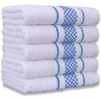 Kit 5 Pano De Prato Super Luxo Atoalhado Premium Gourmet Beka - Azul Claro Kit 5 Pano De Prato Super Luxo Atoalhado Premium Gourmet Beka - Azul Claro