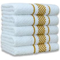 Kit 5 Pano De Prato Super Luxo Atoalhado Premium Gourmet Beka - Marrom Kit 5 Pano De Prato Super Luxo Atoalhado Premium Gourmet Beka - Marrom