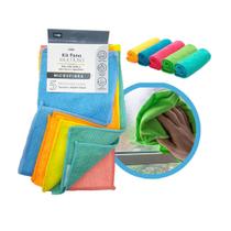 Kit 5 Pano Microfibra P/ Limpeza Multiuso Limpa Vidro Pia Pano Automotivo Flanela FWB