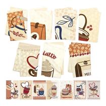 Kit 5 Panos Copa Atoalhados Lepper Mocca Café 40x60cm Algodão Poliéster