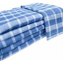 Kit 5 Panos De Chão Saco Alvejado Xadrez Grande Duplo