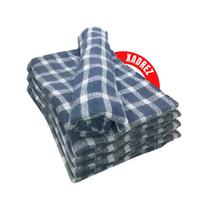 Kit 5 Panos De Chão Xadrez Grande Para Limpeza Cozinha