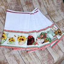 Kit 5 panos de Prato Coleção Charme