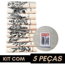 Kit 5 Panos De Prato Crú Rústico Coleção Temperos Estilotex Pano de Prato Engomado Para Artesanato Kit 5 Panos De Prato Crú Rústico Coleção Temperos Estilotex Pano de Prato Engomado Para Artesanato