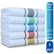 Kit 5 Panos de Prato Super Luxo Atoalhado Premium Gourmet Beka Kit 5 Panos de Prato Super Luxo Atoalhado Premium Gourmet Beka