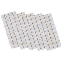 Kit 5 panos de prato teka chef premium atoalhado 100% algodão 45 x 70cm
