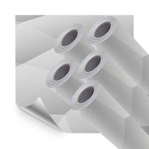 Kit 5 Papel de Parede Adesivo Lavavel Geométrico Polígonos Cinza 10M